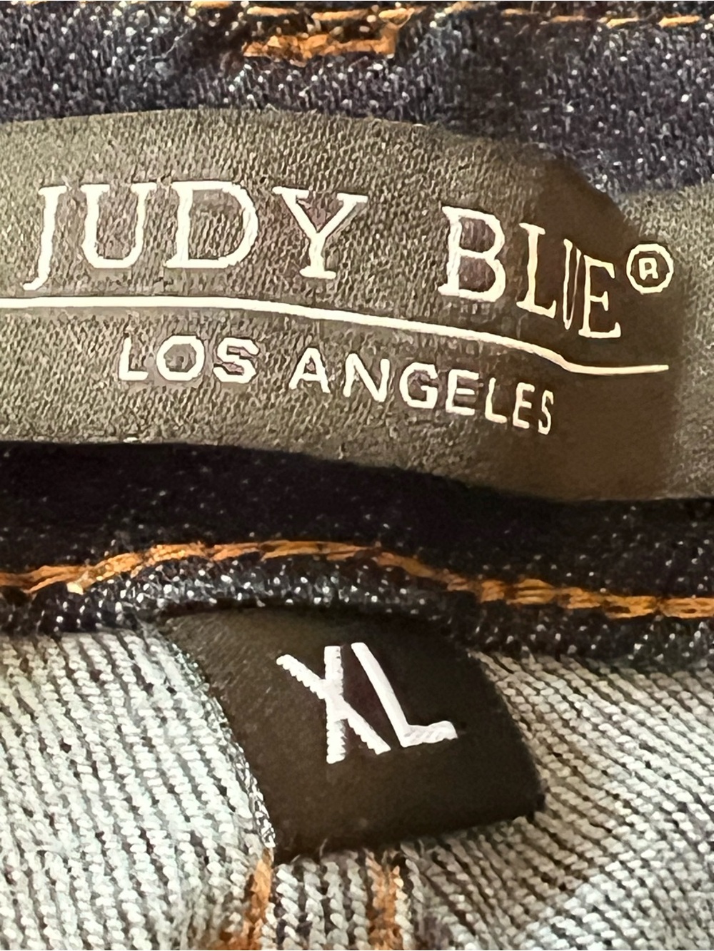 Judy Blue Dark Wash Denim Overalls - Classic Blue Bib With Pocket Size XL (12) - Picture 9 of 11